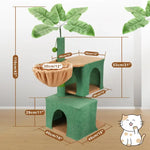 VaKa 1.1M Cat Tree Scratching Post Palm Tree Cat Post Dangling Balls Cat Toy - Pet Care > Cat Supplies > Cat Scratching