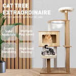VaKa 1.42M Cat Tree Tower Scratching Post Scratcher Cats Condo House Bed Furniture - Pet Care > Cat Supplies > Cat