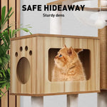 VaKa 1.42M Cat Tree Tower Scratching Post Scratcher Cats Condo House Bed Furniture - Pet Care > Cat Supplies > Cat