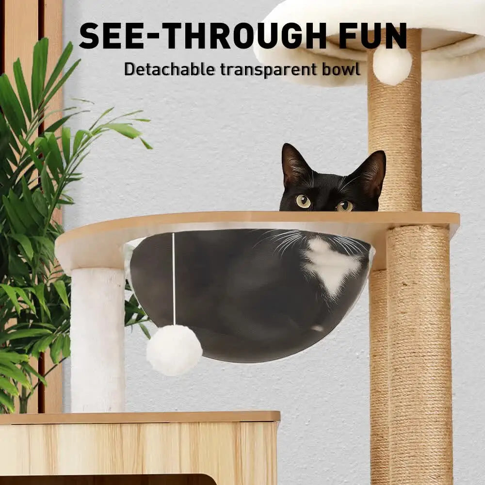 VaKa 1.42M Cat Tree Tower Scratching Post Scratcher Cats Condo House Bed Furniture - Pet Care > Cat Supplies > Cat