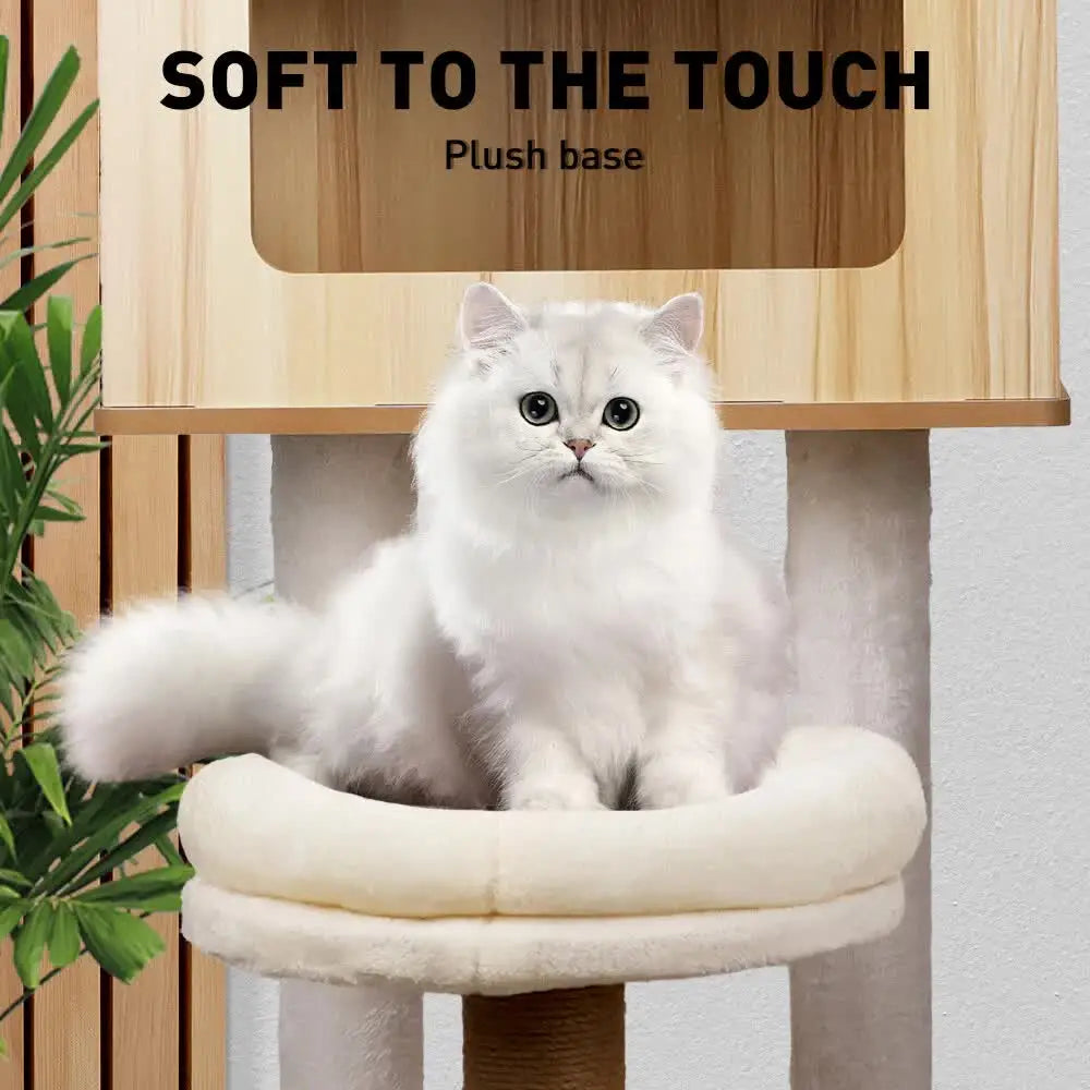 VaKa 1.42M Cat Tree Tower Scratching Post Scratcher Cats Condo House Bed Furniture - Pet Care > Cat Supplies > Cat