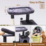 VaKa 143cm Cat Tree Scratching Post Scratcher Tower Condo House Furniture Wood - Pet Care > Cat Supplies > Cat