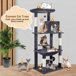 VaKa 143cm Cat Tree Scratching Post Scratcher Tower Condo House Furniture Wood - Pet Care > Cat Supplies > Cat
