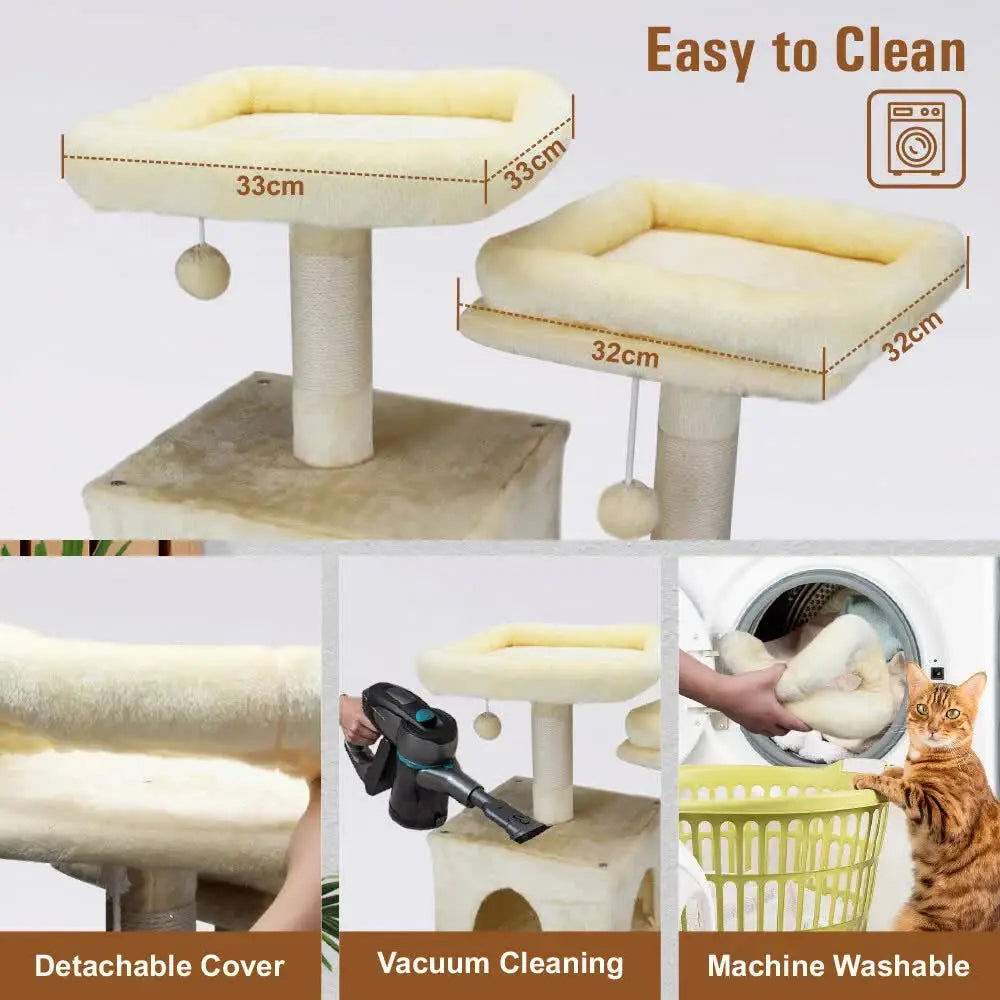 VaKa 184cm Road Cat Tree Tower Scratching Post Scratcher Condo with Big Hammock - Pet Care > Cat Supplies > Cat