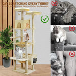 VaKa 184cm Road Cat Tree Tower Scratching Post Scratcher Condo with Big Hammock - Pet Care > Cat Supplies > Cat