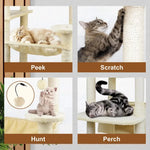 VaKa 184cm Road Cat Tree Tower Scratching Post Scratcher Condo with Big Hammock - Pet Care > Cat Supplies > Cat