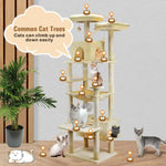 VaKa 184cm Road Cat Tree Tower Scratching Post Scratcher Condo with Big Hammock - Pet Care > Cat Supplies > Cat