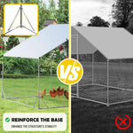VaKa 3x2x1.95m Metal Walk-in Chicken Coop Rabbit Hutch Cage Hen House Chook Au - Pet Care > Coops & Hutches > Small