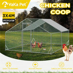 VaKa 3x4x1.95m Metal Walk-in Chicken Coop Rabbit Hutch Cage Hen House Chook Au - Pet Care > Coops & Hutches > Small