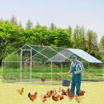 VaKa 3x6x1.95m Metal Walk-in Chicken Coop Rabbit Hutch Cage Hen House Chook Au - Pet Care > Coops & Hutches > Small