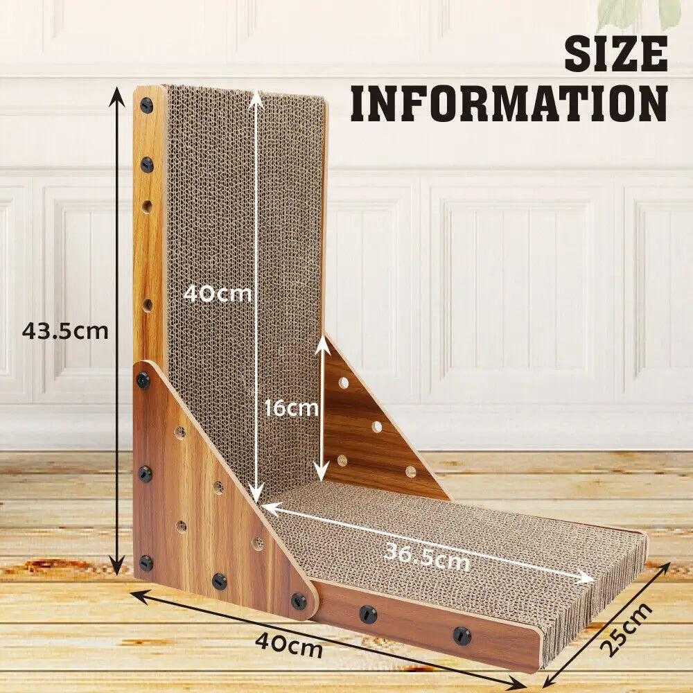 VaKa Cat Scratch Pad Cardboard Kitten Cat Scratcher Scratching Board Scatch Toy - Pet Care > Cat Supplies > Cat
