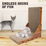 VaKa Cat Scratch Pad Cardboard Kitten Cat Scratcher Scratching Board Scatch Toy - Pet Care > Cat Supplies > Cat