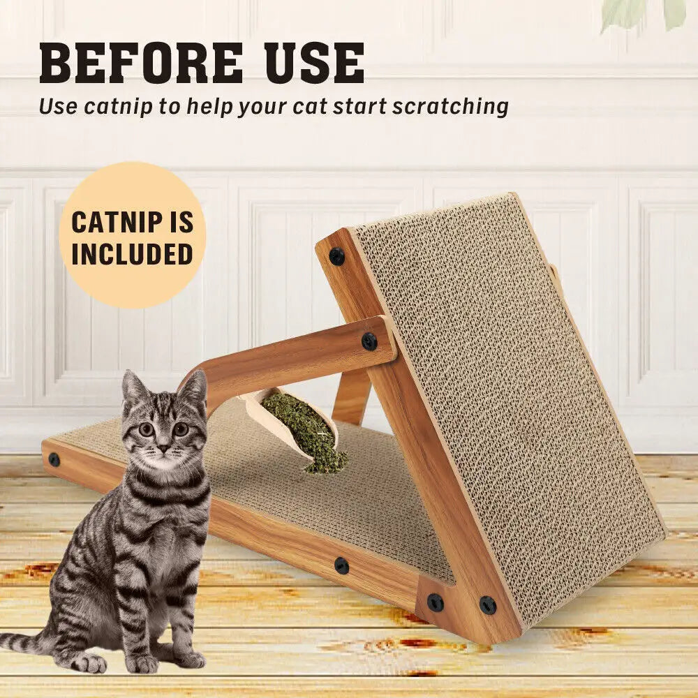 VaKa Cat Scratching Scratcher Board Cat Tree Pad Lounge Toy Corrugated Cardboard - Pet Care > Cat Supplies > Cat