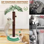 VaKa Cat Tree Scratching Post Large Palm Tree Cat Post Dangling Balls Cat Toy - Pet Care > Cat Supplies > Cat