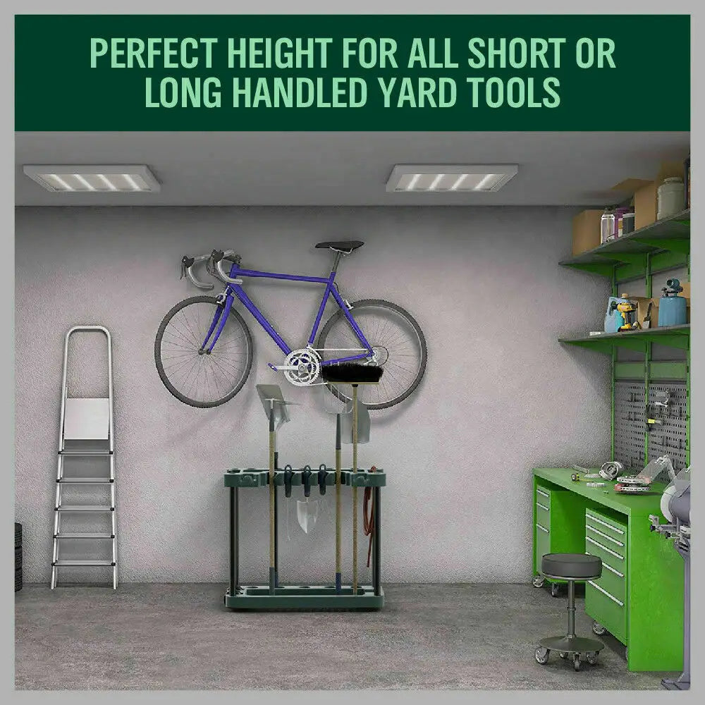 VaKa Garden Farm Shed Garage Tools Storage Rack Handles Organizer Holder - Home & Garden > Garden Furniture