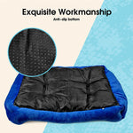 Vaka Navy Dog Bed Pet Cat Calming Floor Mat Sleeping Cave Washable Extra Large 29702 - Pet Care > Dog Supplies > Dog