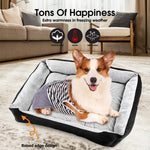 Vaka Navy Dog Bed Pet Cat Calming Floor Mat Sleeping Cave Washable Extra Large 29704 - Pet Care > Dog Supplies > Dog