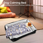 Vaka Navy Dog Bed Pet Cat Calming Floor Mat Sleeping Cave Washable Extra Large 29704 - Pet Care > Dog Supplies > Dog