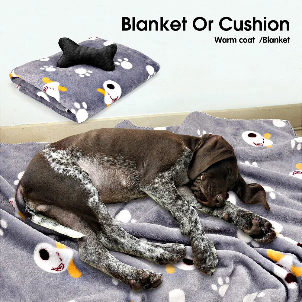 Vaka Navy Dog Bed Pet Cat Calming Floor Mat Sleeping Cave Washable Extra Large 29704 - Pet Care > Dog Supplies > Dog