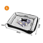 Vaka Navy Dog Bed Pet Cat Calming Floor Mat Sleeping Cave Washable Extra Large 29704 - Pet Care > Dog Supplies > Dog