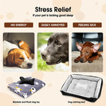 Vaka Navy Dog Bed Pet Cat Calming Floor Mat Sleeping Cave Washable Extra Large 29704 - Pet Care > Dog Supplies > Dog