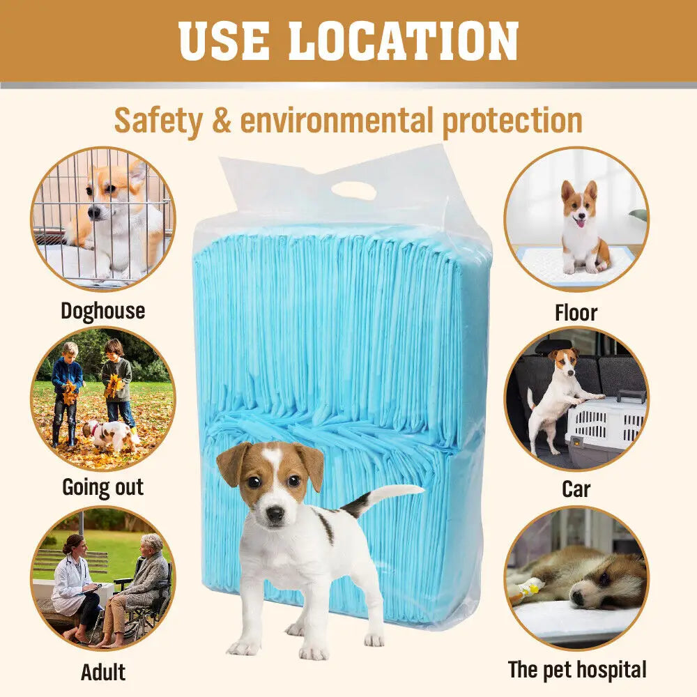 VaKa Pet Training Pad 400 Puppy Pads Toilet Pee Indoor Absorbent 60x60cm Dog - Pet Care > Dog Supplies > Dog Training