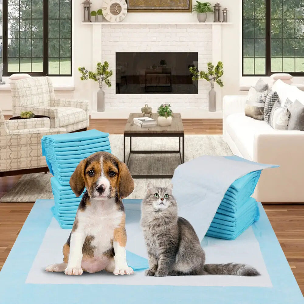VaKa Pet Training Pad 400 Puppy Pads Toilet Pee Indoor Absorbent 60x60cm Dog - Pet Care > Dog Supplies > Dog Training