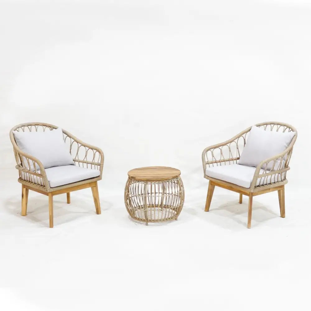 Valeria 3 Piece Setting - Furniture > Outdoor > Outdoor Dining Sets