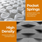 ValueSleeper 3-Zone Orthopaedic Pocket Spring Double Mattress - Furniture > Mattresses