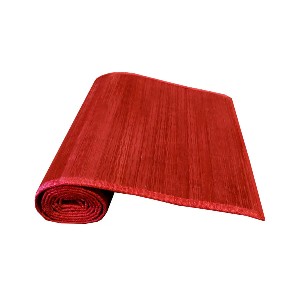 Varnish Bamboo Table Runner 140 x 33cm Red - Home & Garden > Kitchenware