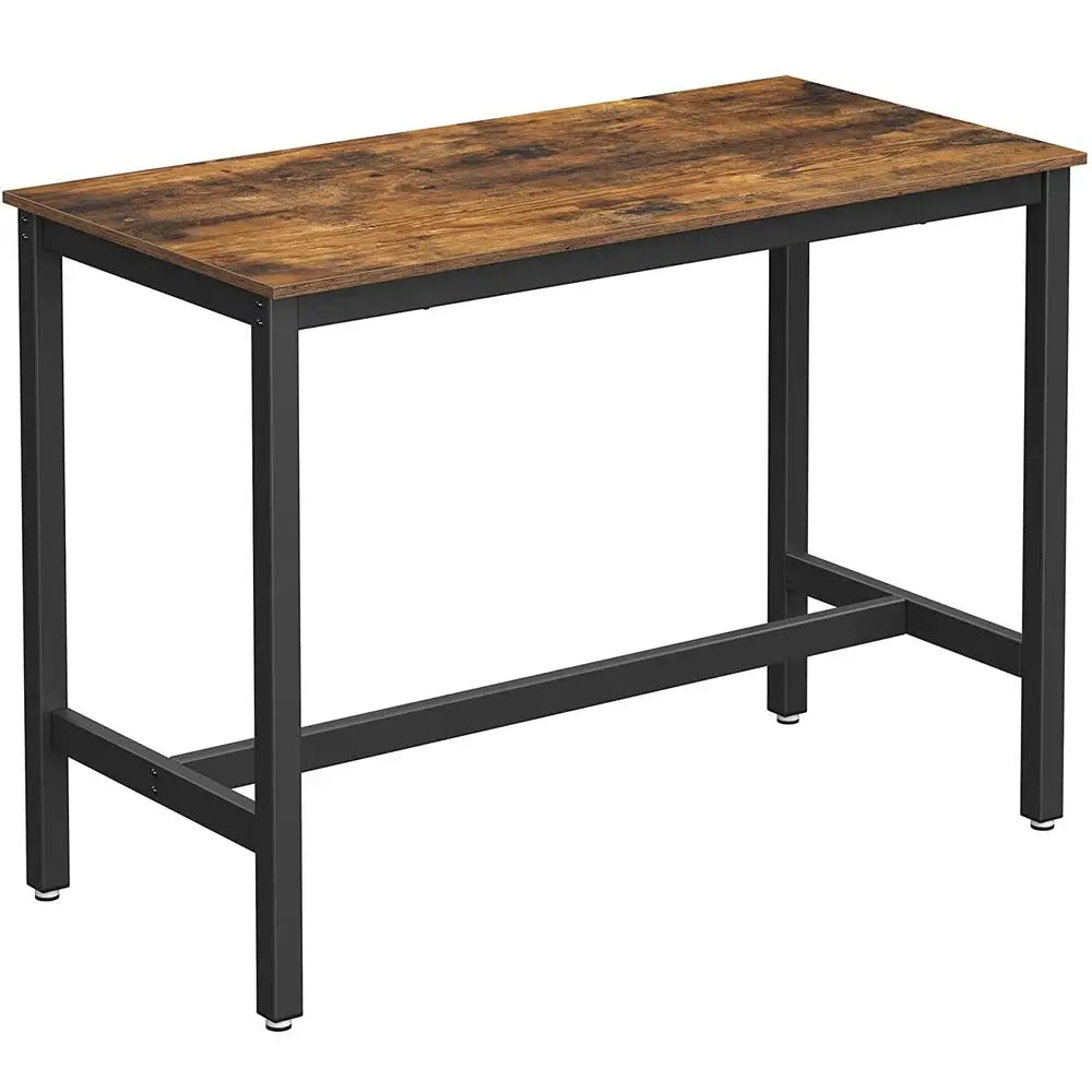 VASAGLE Bar Table Industrial Kitchen Table Dining Table With Solid Metal Frame for Cocktails Bar Party Cellar