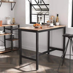 VASAGLE Bar Table Industrial Kitchen Table Dining Table With Solid Metal Frame for Cocktails Bar Party Cellar