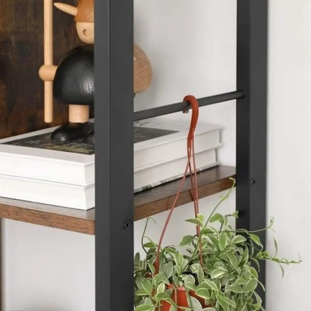 VASAGLE Bookshelf Rustic Brown and Black - Furniture > Living Room > Bookcases & Shelves