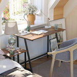 VASAGLE Computer Desk Rustic Brown and Black LWD40X - Furniture > Office