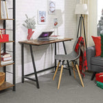 VASAGLE Computer Desk Rustic Brown and Black LWD40X - Furniture > Office