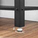 VASAGLE Console Table Rustic Brown and Black LNT80X - Furniture > Office
