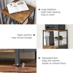 VASAGLE Filing Cabinet with 2 Drawers Rustic Brown and Black OFC045B01V1 - Furniture > Living Room