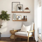 VASAGLE Floating Wall Shelf for Photos Decorations Rustic Brown - Furniture > Living Room