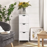 VASAGLE Floor Cabinet with 3 Drawers White BBC50WT - Furniture > Living Room