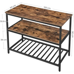 VASAGLE Kitchen Shelf Rustic Brown and Black KKI01BX - Furniture > Living Room