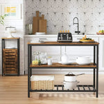 VASAGLE Kitchen Shelf Rustic Brown and Black KKI01BX - Furniture > Living Room