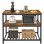 VASAGLE Kitchen Shelf Rustic Brown and Black KKI01BX - Furniture > Living Room