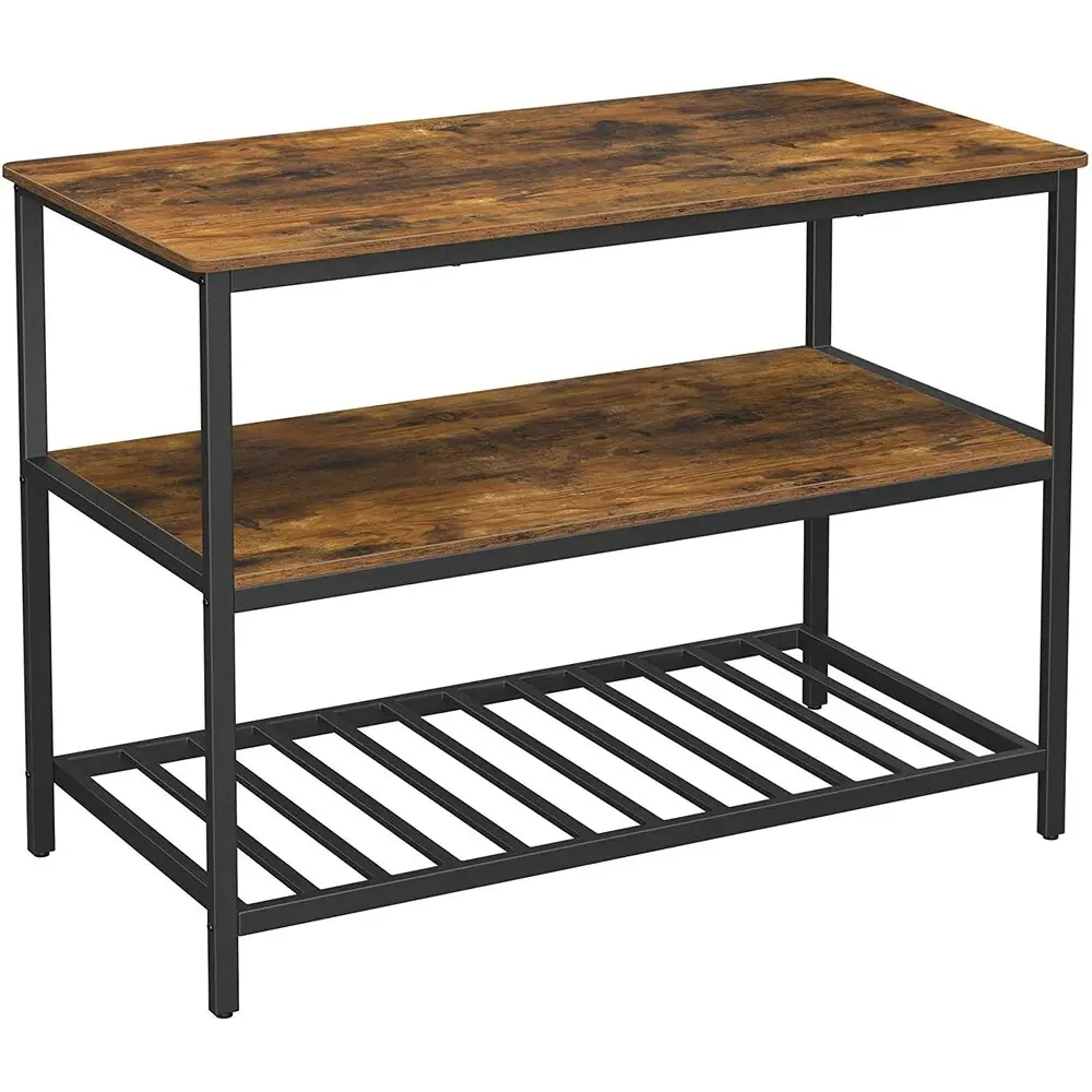 VASAGLE Kitchen Shelf Rustic Brown and Black KKI01BX - Furniture > Living Room