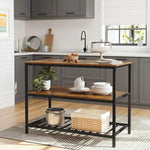 VASAGLE Kitchen Shelf Rustic Brown and Black KKI01BX - Furniture > Living Room