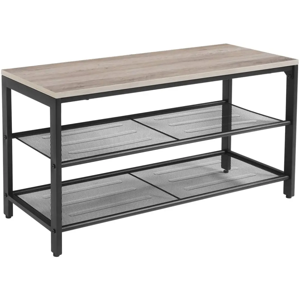 VASAGLE Shoe Rack 3 Tier Greige LBS73MB - Furniture > Living Room