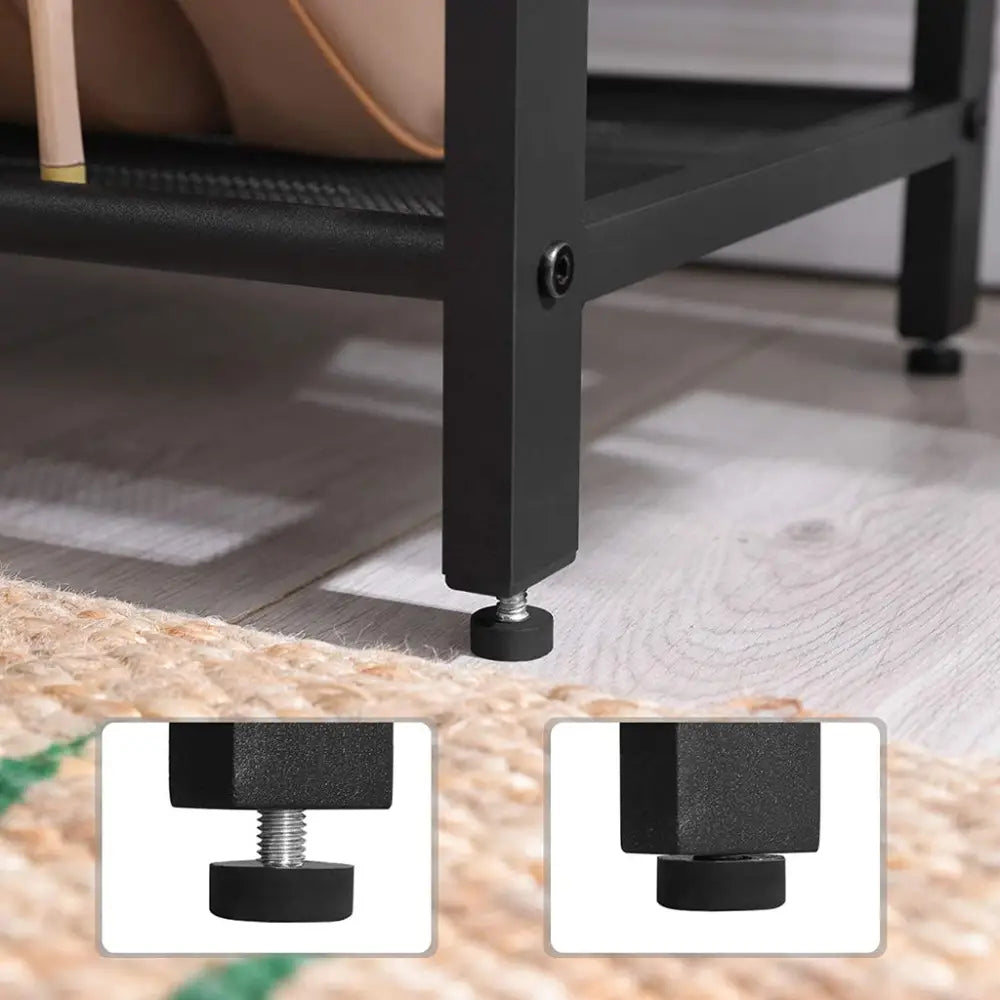VASAGLE Shoe Rack 3 Tier Greige LBS73MB - Furniture > Living Room
