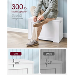 VASAGLE Storage Bench White LHS11WTV1 - Home & Garden > Storage