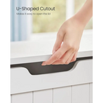 VASAGLE Storage Bench White LHS11WTV1 - Home & Garden > Storage