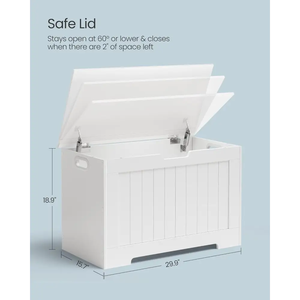 VASAGLE Storage Bench White LHS11WTV1 - Home & Garden > Storage