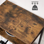 VASAGLE Wine Rack Rustic Brown and Black LWR020B01 - Furniture > Living Room